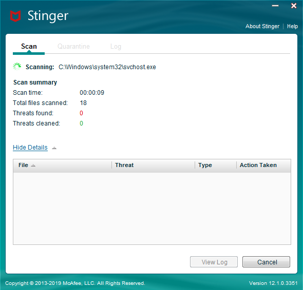 迈克菲,杀毒,Stinger