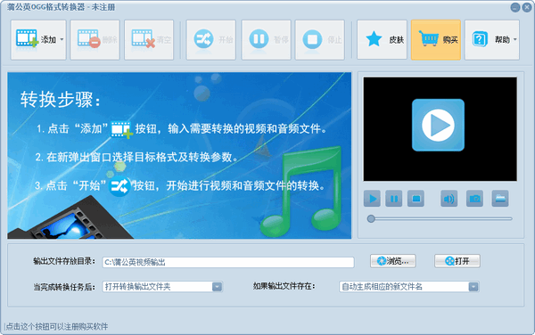 转换器,格式,蒲公英