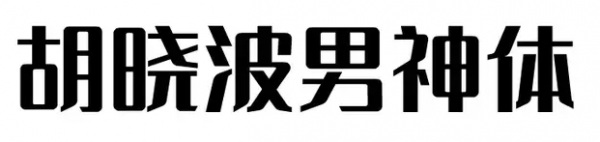 胡晓波,男神体