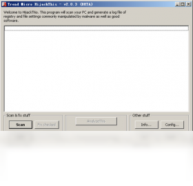 克星,首页,HijackThis