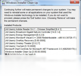 Windows,Installer,CleanUp,Utility