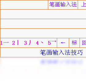 输入法,笔画