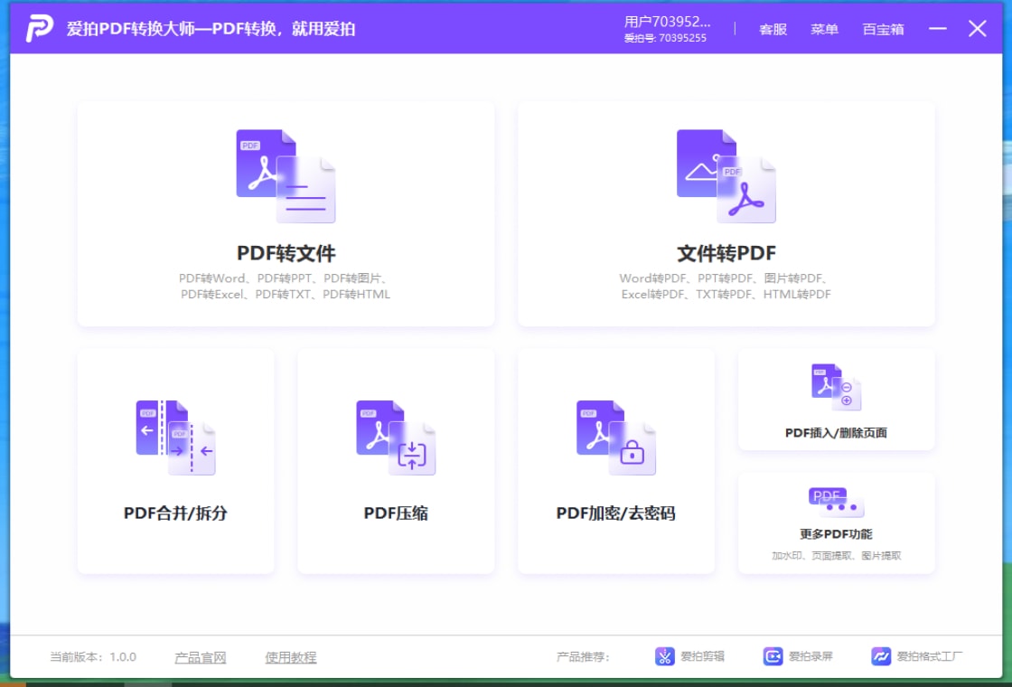 大师,转换,PDF