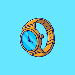 ‎Punctual watch doodle